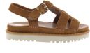 Paul Green Dames Sandalen 6176-029 Cognac Plateau Suède Maat 40