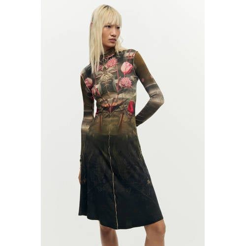 Desigual midi jurk zwart