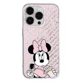 ERT GROUP mobiel telefoonhoesje voor Apple Iphone 14 PRO origineel en officieel erkend Disney patroon Minnie 017 optimaal, met glitter overloopeffect