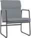 vidaXL Loungestoel 55x64x80 cm stof lichtgrijs