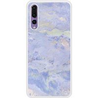 P20 Pro Marbre Bleu Bedrukt siliconen hoesje