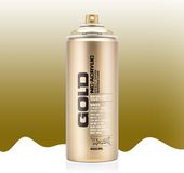 Colortime Montana GOLD - M3000 Goldchrome - Spuitbus - 400ml - Hoogdekkend Niet Weersbestendig