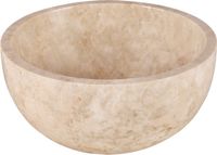 Differnz LODI Waskom - 38cm - gepolijst natuursteen - beige