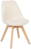 ATMOSPHERA CREATEUR D'INTERIEUR Baya stoel wit gestructureerde stof