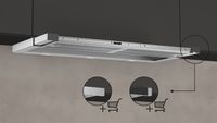 Neff Hotte encastrable - 395 m³/h - Inox