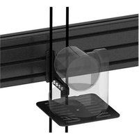 Vision - Bevestigingskit (muurmontage, rail mount basis) - intensief gebruik - voor 3 LCD-schermen - staand - staal, aluminium - zwart - schermgrootte: 65"-75"