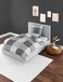 Bierbaum Beddengoed 6277, renforcé, 100% katoen, Designed in Germany, zilver 15, 155 x 220 + 80 x 80 cm, comfortgrootte