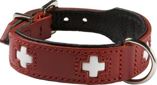 Hunter Swiss Dog Collar Red/Black (38-43.5 cm)