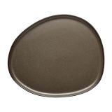 Aida Assiette Raw Organic 29x25 cm Marron métallisé