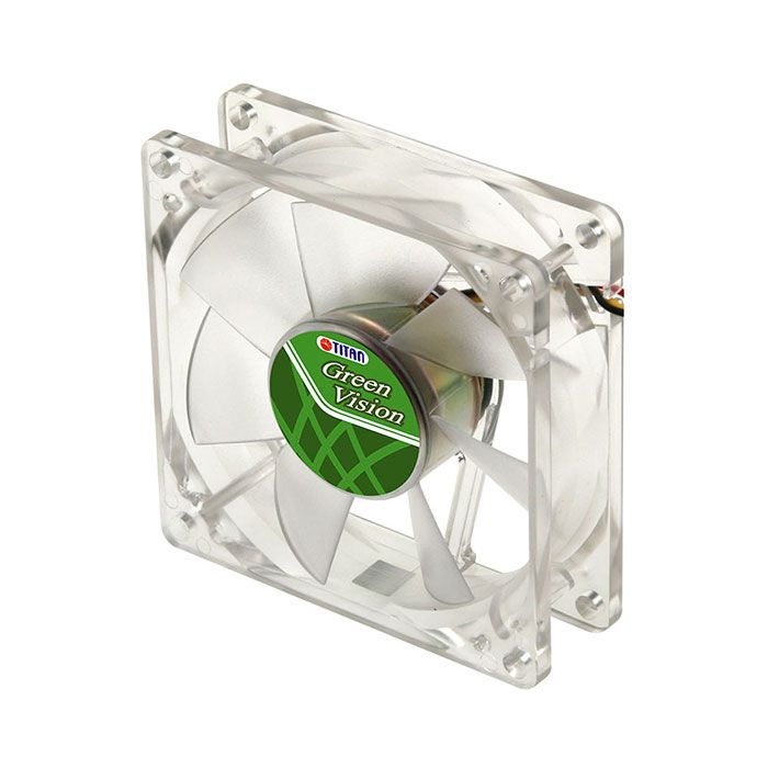 Titan TFD-8025GT12Z(RB) - Ventilator - 80mm - Transparant