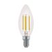 EGLO Filament LED lamp E14 dimbaar, kaars gloeilamp voor retro verlichting
