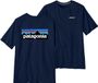 Patagonia T-shirt en coton P6 Logo - Bleu T-shirts - XL
