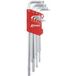 D-work Lot De 9 Clés Torx Percées - Cr-v 10-15-20-25-27-30-40-45-50