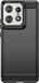Techsuit Hoesje geschikt voor Motorola Edge 50 Pro - Carbon Silicone Back Cover - Zwart