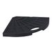 Well Home Parasolstandaard van cement, 14 kg, stabiel en stabiel, met steel en driehoekig design, 47,5 x 47,5 x 4 cm, zwart