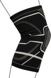 Avento Knie Bandage - Compressie - Zwart/Zilvergrijs - Maat S/M