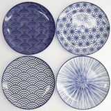 Tokyo Design Studio Nippon Blue bordenset – 4-delig – 25,7 cm – Porselein