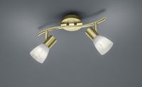 TRIO LEUCHTEN LEVISTO Spotlamp 2 x 6 W 3000 K RVS Messing Alabaster LED