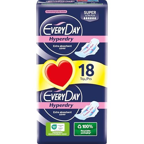 Everyday Hyperdry Ultra Absorbent Long with Wings 18 Units