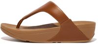 FitFlop Lulu Leather Toepost Dames Slippers - Light Tan