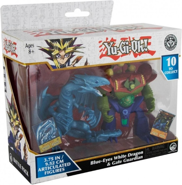 Super Impulse Yu-Gi-Oh! Action Figure Double Pack - Blue-Eyes White Dragon & Gate Guardian