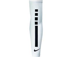 Nike Elite UV Armwarmers - S/M - Wit/Zwart - Unisex - Ademend - Winddicht - UV bestendig