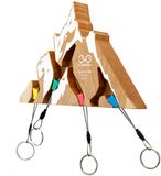 Yy Vertical Wand-sleutelhouder KeyHolder Editie Berg – kersenhout