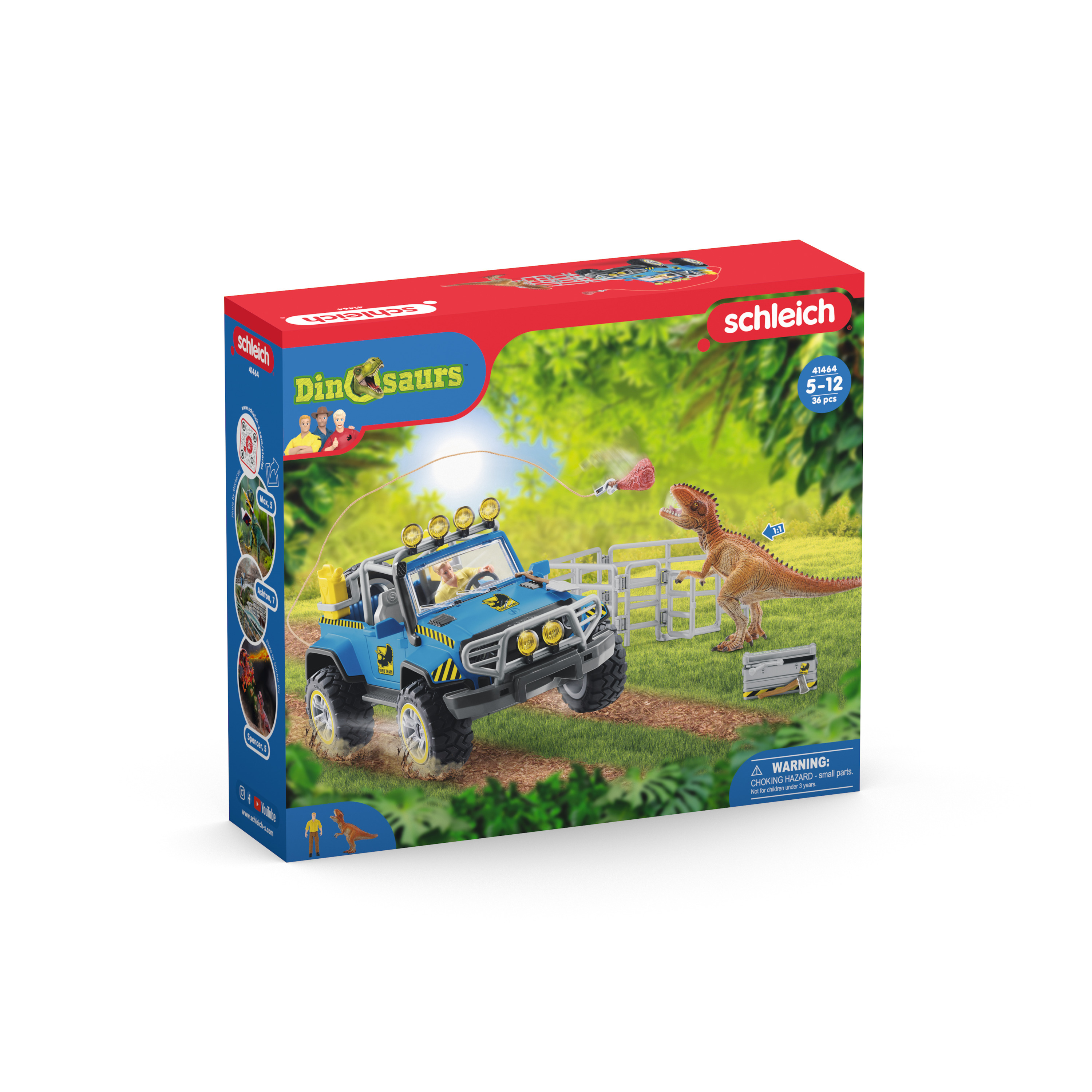 Schleich DINOSAURS Terreinwagen met dino-buitenposten 41464