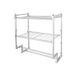 Organiseer It All Chrome 2 etages wandmontage badkamer rek met handdoek bars