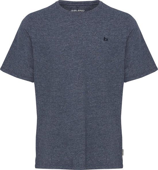 Blend BHWilton melange tee Men's T-shirt - Size S - Dress Blues