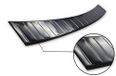 Zwart RVS Achterbumperprotector passend voor Seat Leon Sportstourer 2020- incl. FR 'Ribs'