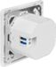 LogiLink Inbouwstopcontact met 2x USB-C, PD, wit