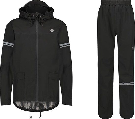 AGU Original Regenpak Essential - Zwart - L - Unisex
