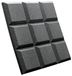Auralex Studiofoam SonoFlat Grid - Absorber - Charcoal - 61x61x5cm - 8-pack