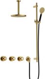 Hotbath Cobber - CW7067 - Inbouw Regendoucheset - Geborsteld Messing PVD