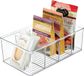 Unyqoos® Boîte de rangement transparente – Organiseur de cuisine avec 4 compartiments