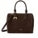 FURLA Leren handtas schoudertas Olivia Boston Bag Toni Cioccolato donkerbruin