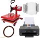 Monster Group BV Bundel 10 sublimatie mondkapjes - wit - medium - swing hittepers