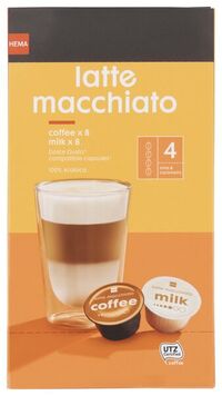 HEMA Koffiecups Latte Macchiato - 8 Stuks