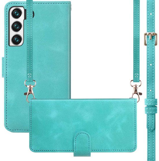 imoshion Bookcase met koord voor de Samsung Galaxy S21 FE - Turquoise