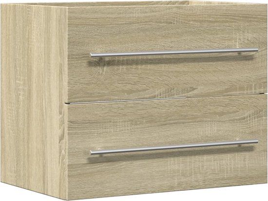 vidaXL Wastafelkast 60x38,5x48 cm Sonoma Eiken