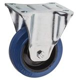RS PRO, Vaste zwenkwiel, wiel ø 100 mm, 180 kg, gewicht H. 132 mm, wiel B. 36 mm, 105 x 85 mm, plaat, elastisch materiaal