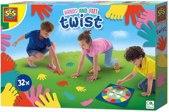 SES Creative Handen en voeten twist - Bepaal je eigen regels - Foam handen en voeten - Af te spoelen met water