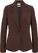 WE Fashion Dames getailleerde jersey stretch blazer Bruin