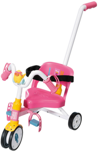 Zapf BABY born Trike Poppenfietsset - Driewieler - Roze
