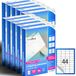 M-office Zelfklevende etiketten, A4, compatibel met labelprinter, witte stickers voor dagelijks gebruik, zelfklevend papier om te bedrukken, stickers om te beschrijven (44 per vel, 1000 uur)