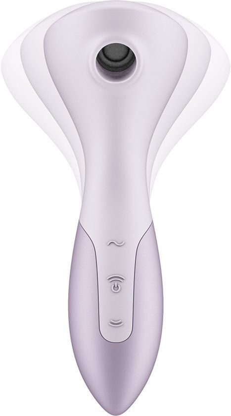 Satisfyer Wand-erful | drukgolfvibrator & massage-apparaat met Air Pulse-technologie | 11 drukgolvenmodi & 12 trilprogramma's | waterdicht (IPX7) | siliconen | seksspeelgoed voor vrouwen | lila