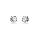 Swarovski Imber Zilverkleurige Oorknopjes met Kristal