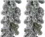 Kaemingk B.V. Dennenslinger guirlande - Set van 3x stuks - vert avec neige - plastique - 270 cm