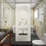 Ambiance Sticker Privacy raamfolie - H2O - Zelfklevende raamfolie voor ramen en douchedeuren - 85x35cm